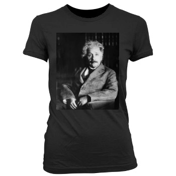 Albert Einstein Women's Junior Cut Crewneck T-Shirt