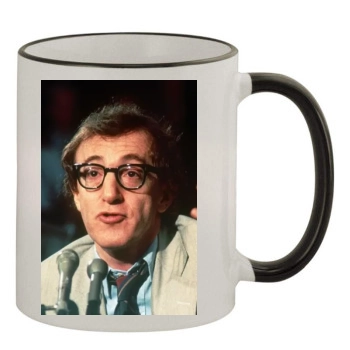 Woody Allen 11oz Colored Rim & Handle Mug