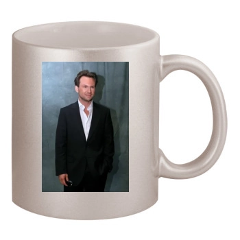 Christian Slater 11oz Metallic Silver Mug