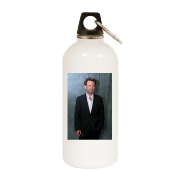 Christian Slater White Water Bottle With Carabiner