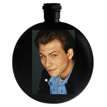 Christian Slater Round Flask