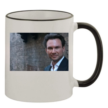 Christian Slater 11oz Colored Rim & Handle Mug