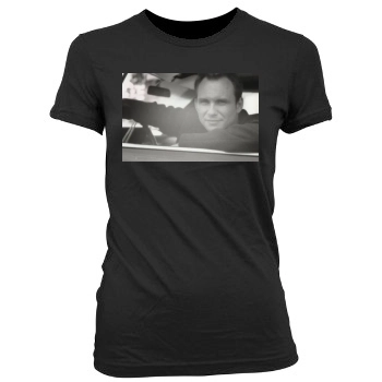 Christian Slater Women's Junior Cut Crewneck T-Shirt