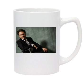 Christian Slater 14oz White Statesman Mug