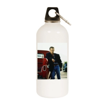 Christian Slater White Water Bottle With Carabiner