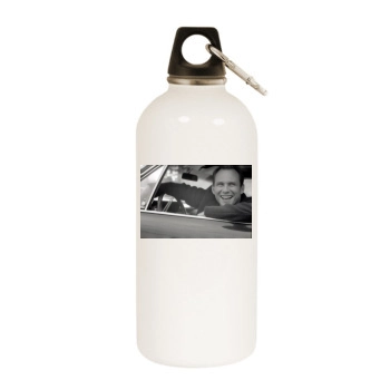 Christian Slater White Water Bottle With Carabiner
