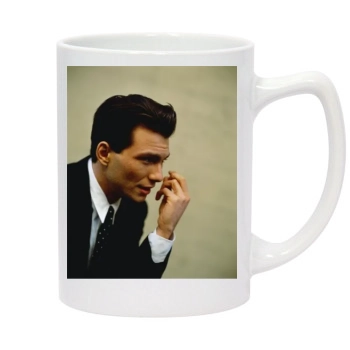 Christian Slater 14oz White Statesman Mug