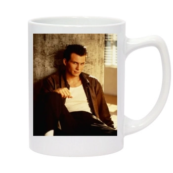 Christian Slater 14oz White Statesman Mug