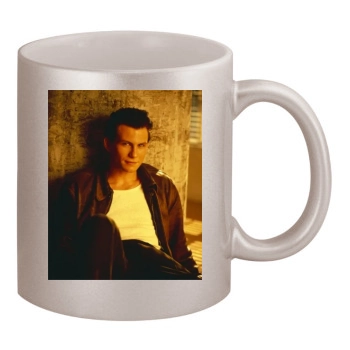 Christian Slater 11oz Metallic Silver Mug