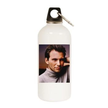 Christian Slater White Water Bottle With Carabiner