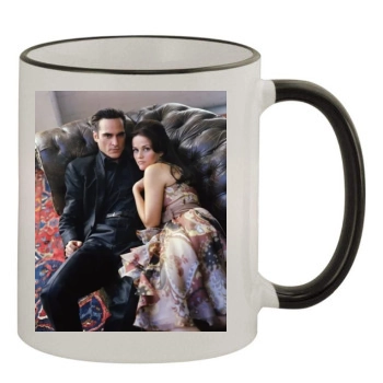 Joaquin Phoenix 11oz Colored Rim & Handle Mug