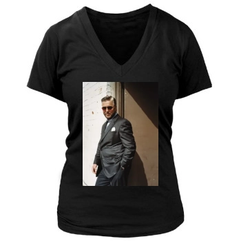 William Petersen Women's Deep V-Neck TShirt