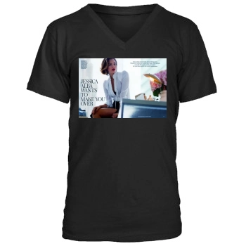 Jessica Alba Men's V-Neck T-Shirt