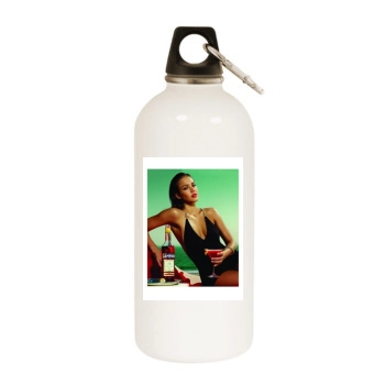 Jessica Alba White Water Bottle With Carabiner