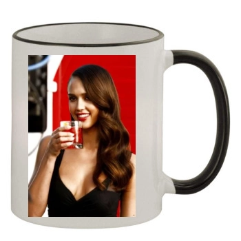 Jessica Alba 11oz Colored Rim & Handle Mug