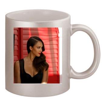 Jessica Alba 11oz Metallic Silver Mug