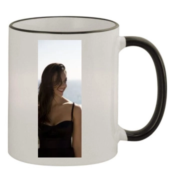 Jessica Alba 11oz Colored Rim & Handle Mug