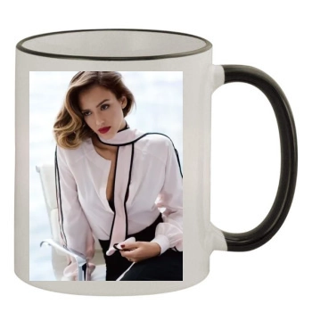 Jessica Alba 11oz Colored Rim & Handle Mug