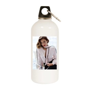 Jessica Alba White Water Bottle With Carabiner