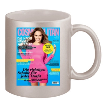 Jessica Alba 11oz Metallic Silver Mug