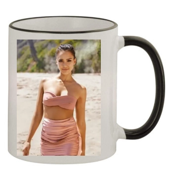 Jessica Alba 11oz Colored Rim & Handle Mug