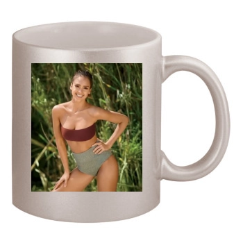 Jessica Alba 11oz Metallic Silver Mug