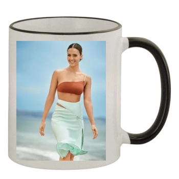 Jessica Alba 11oz Colored Rim & Handle Mug