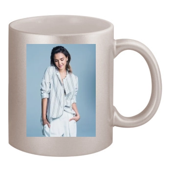 Jessica Alba 11oz Metallic Silver Mug