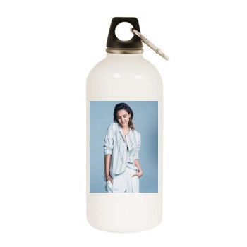 Jessica Alba White Water Bottle With Carabiner