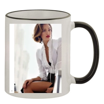 Jessica Alba 11oz Colored Rim & Handle Mug