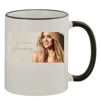 Jessica Alba 11oz Colored Rim & Handle Mug