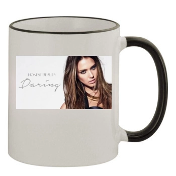 Jessica Alba 11oz Colored Rim & Handle Mug