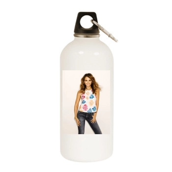 Jessica Alba White Water Bottle With Carabiner