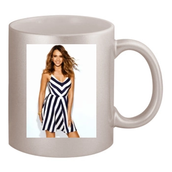 Jessica Alba 11oz Metallic Silver Mug