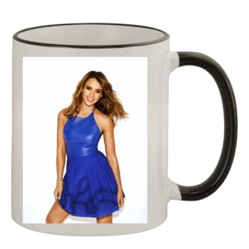 Jessica Alba 11oz Colored Rim & Handle Mug