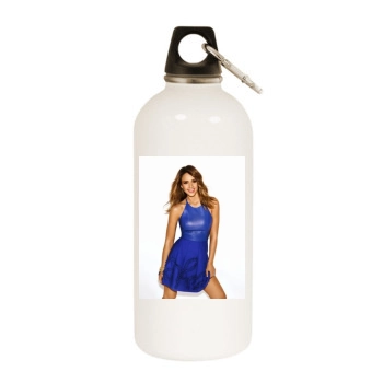 Jessica Alba White Water Bottle With Carabiner