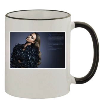 Jessica Alba 11oz Colored Rim & Handle Mug