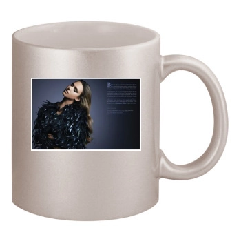 Jessica Alba 11oz Metallic Silver Mug