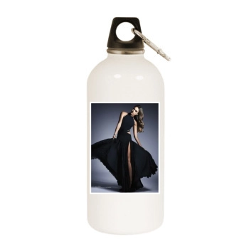 Jessica Alba White Water Bottle With Carabiner