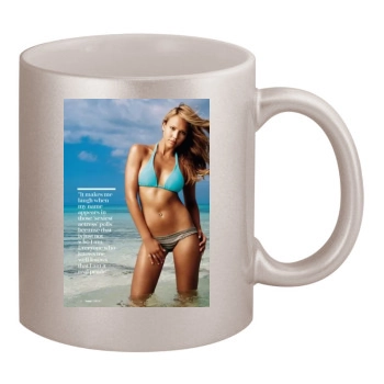 Jessica Alba 11oz Metallic Silver Mug