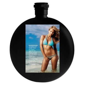 Jessica Alba Round Flask