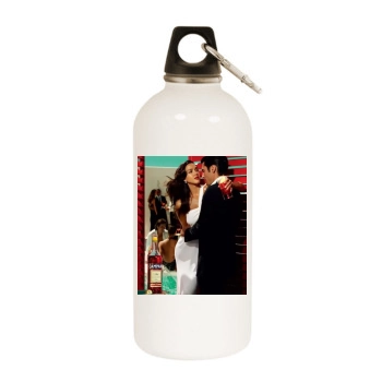 Jessica Alba White Water Bottle With Carabiner