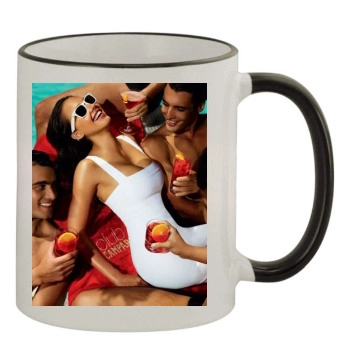 Jessica Alba 11oz Colored Rim & Handle Mug