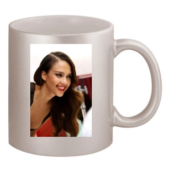 Jessica Alba 11oz Metallic Silver Mug