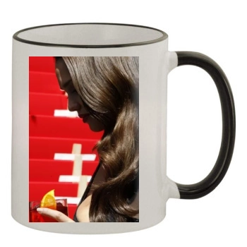 Jessica Alba 11oz Colored Rim & Handle Mug