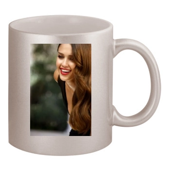 Jessica Alba 11oz Metallic Silver Mug