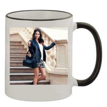 Jessica Alba 11oz Colored Rim & Handle Mug