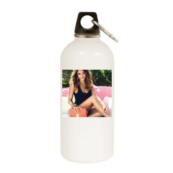 Jessica Alba White Water Bottle With Carabiner