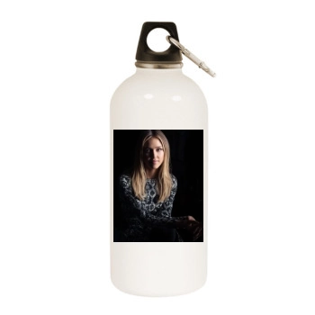 Jessica Alba White Water Bottle With Carabiner