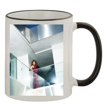 Jessica Alba 11oz Colored Rim & Handle Mug